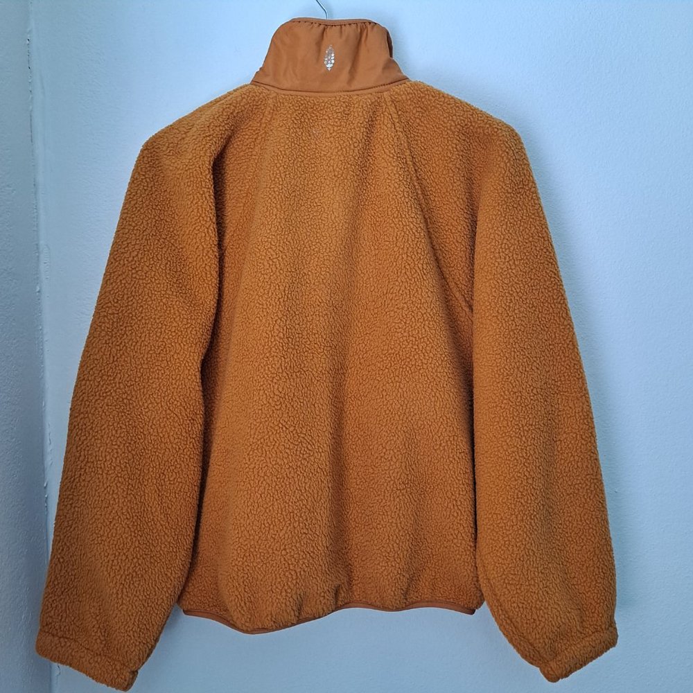 Free People Mustard Yellow Sherpa Jacket - Picture 8 of 15